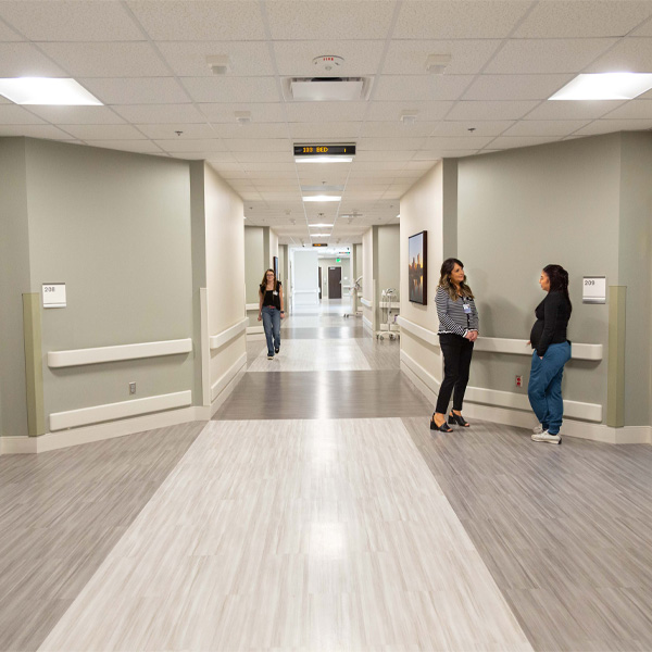 New hallway at South Plains Rehabilitation Hospital