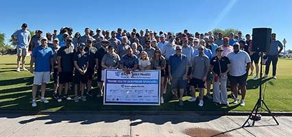 Encompass Health team at Scottsdale, Arizona golf tournament