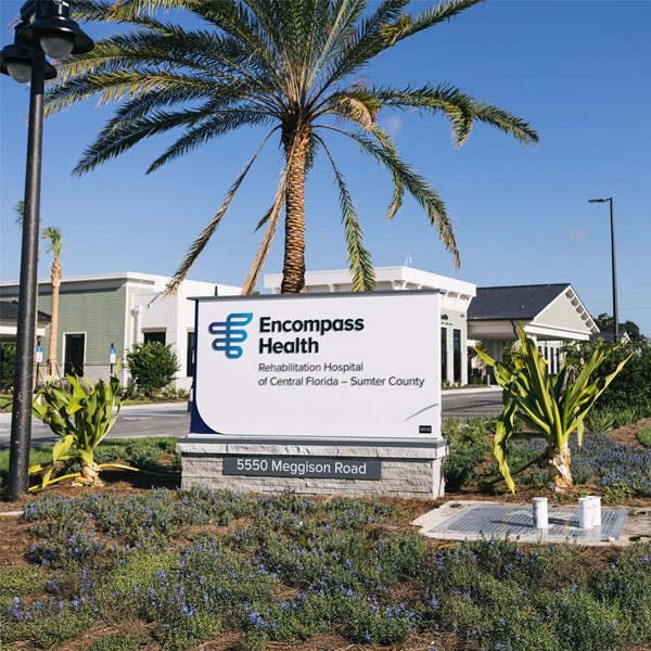 Encompass Health Rehabilitation Hospital exterior signage