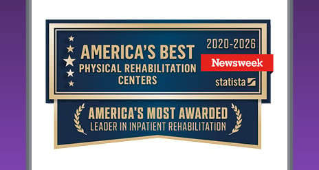 America's Most Awarded Leader in Inpatient Rehabilitation Centers 2020-2026 Newsweek statista America's most awarded leader in inpatient rehabilitation