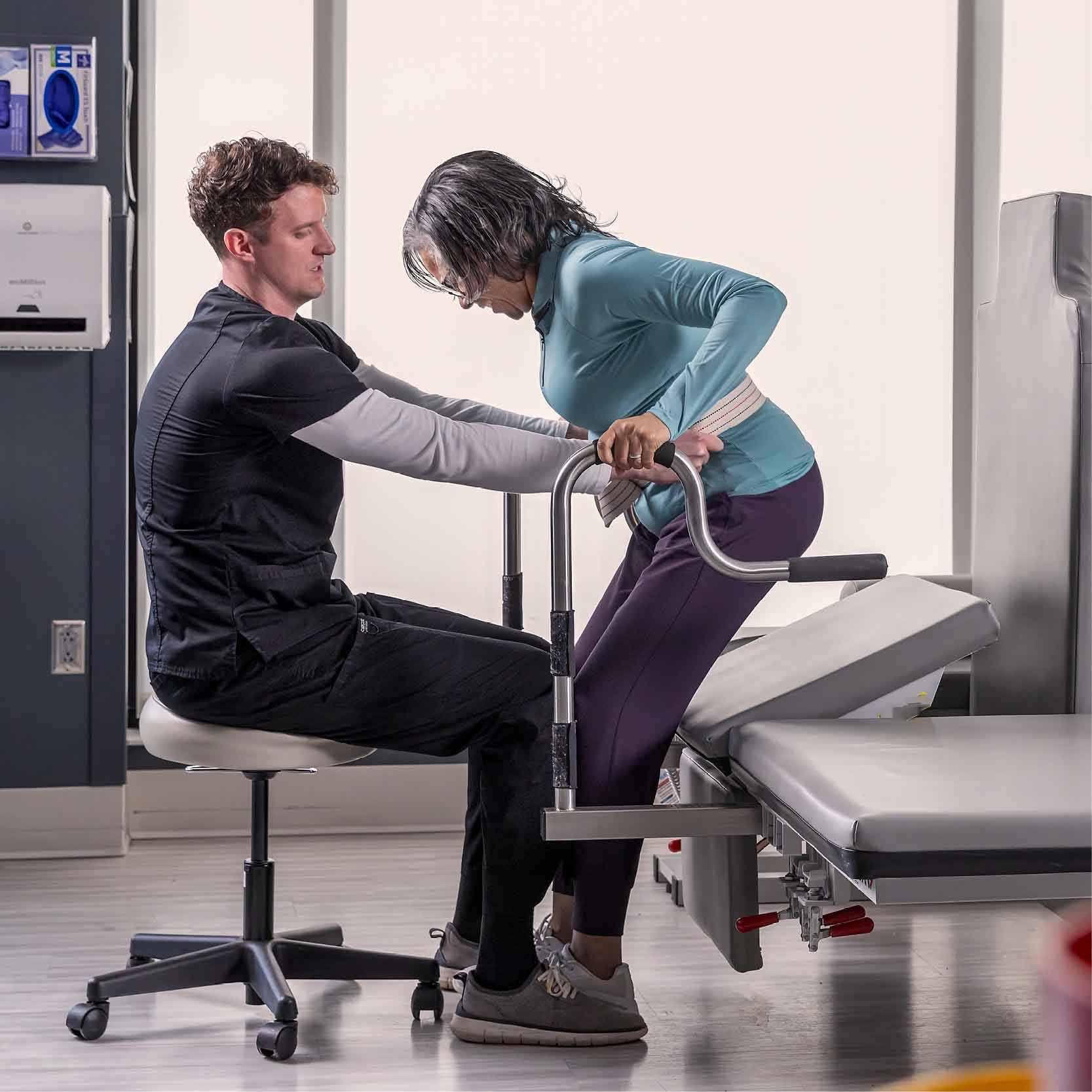 Therapist and a patient