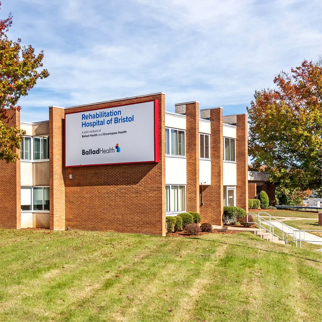 Rehabilitation Hospital of Bristol, a joint venture of Ballad Health and Encompass Health Exterior Image