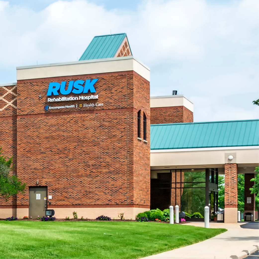 Rusk Rehabilitation Hospital, an affiliation of Encompass Health and MU Health Care Exterior Image