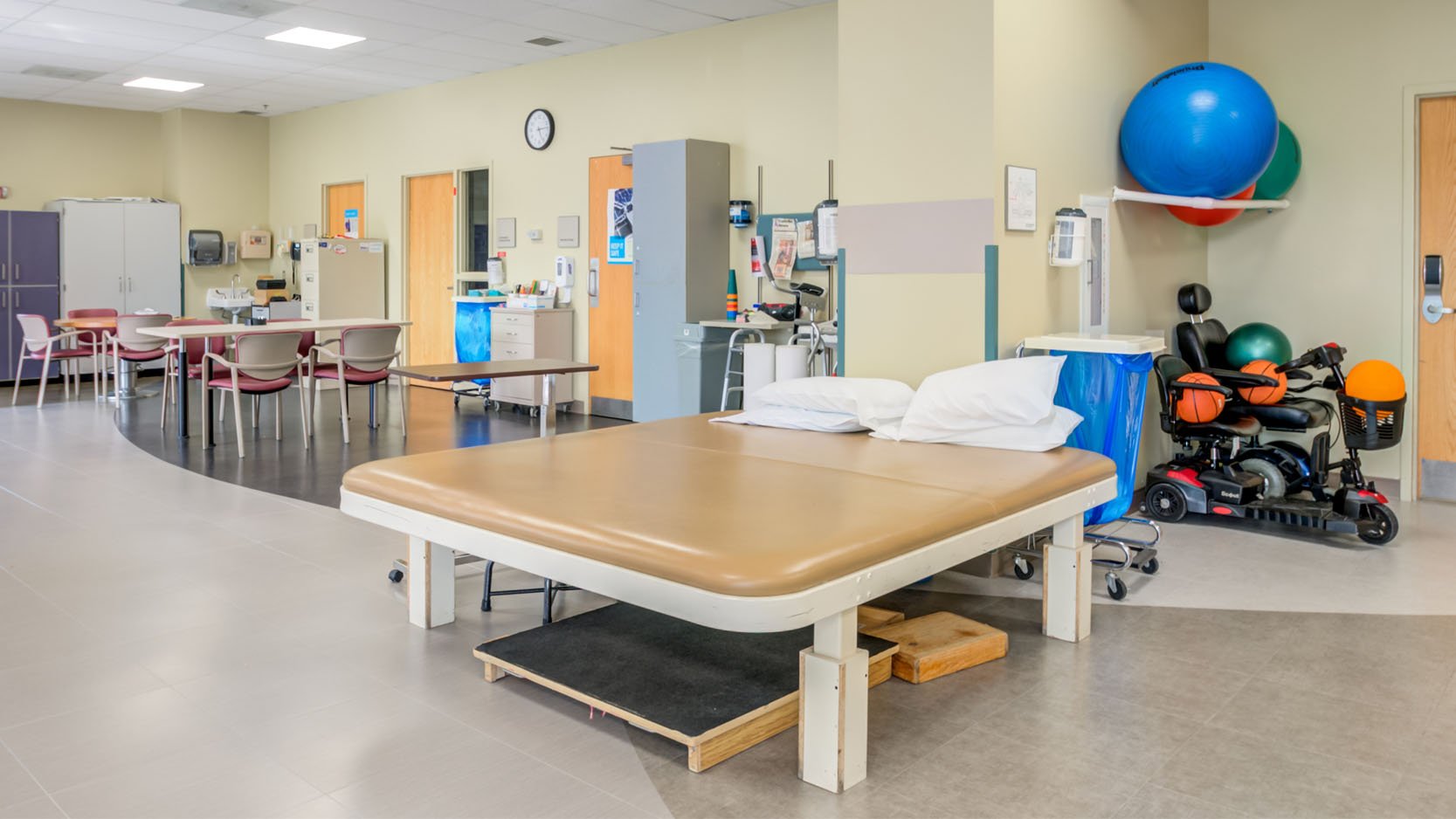 A mat in a therapy gym