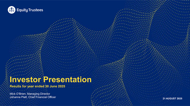 Investor Presentation Webinar