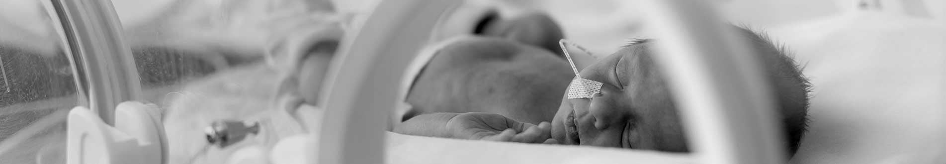 Baby in hospital