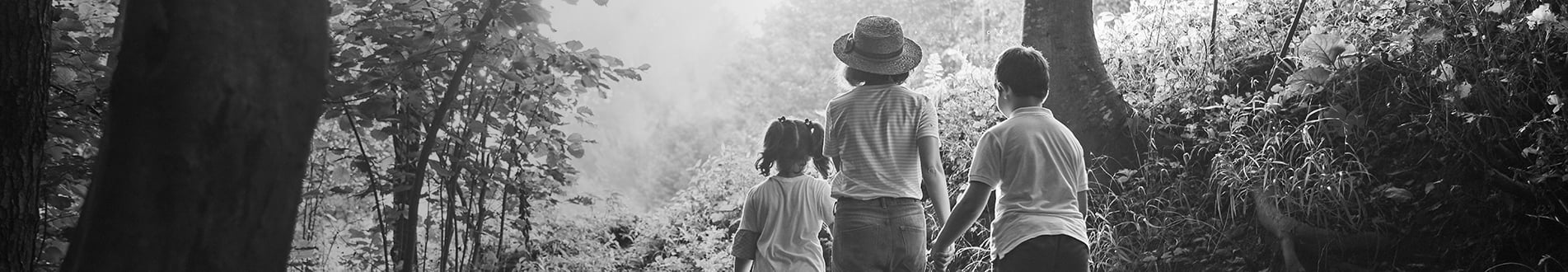 Children in the forest