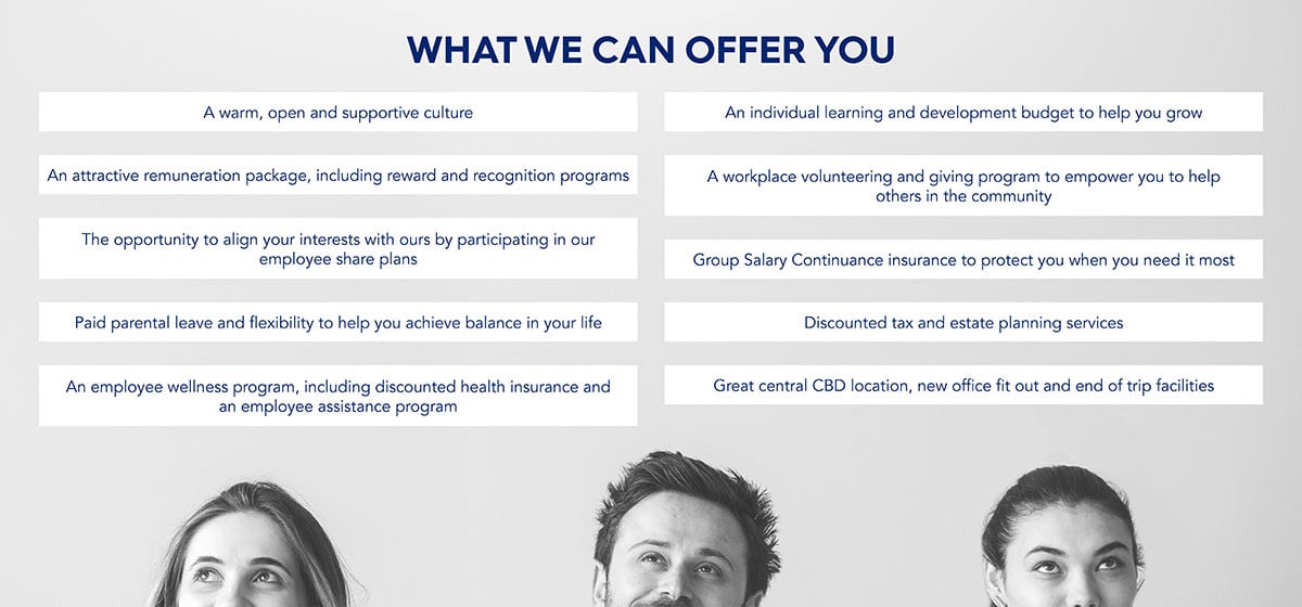 Careers page what we can offer you