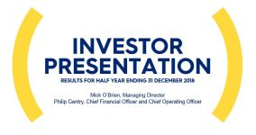 2019 Half Year Results Presentation