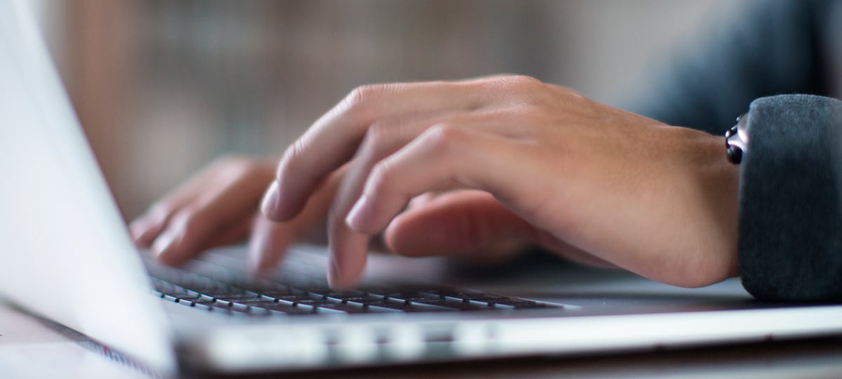 using a computer to log in to an account