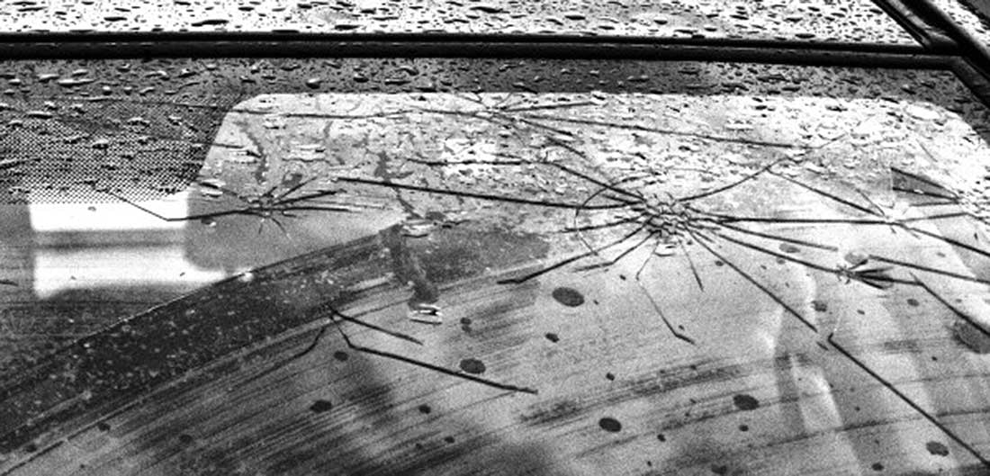cracked windshield