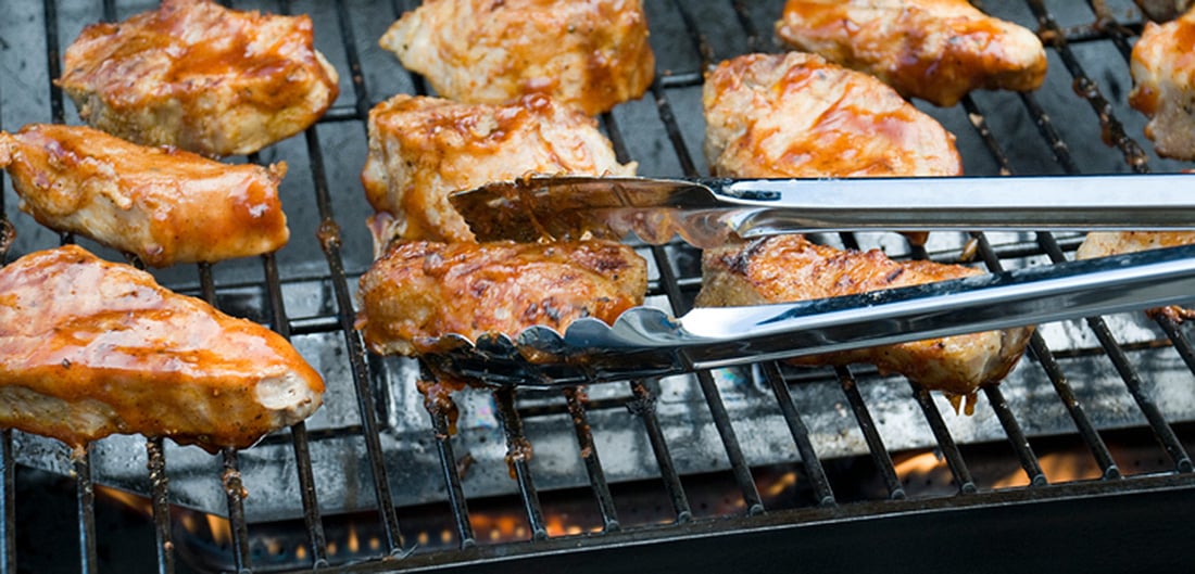 grilling food