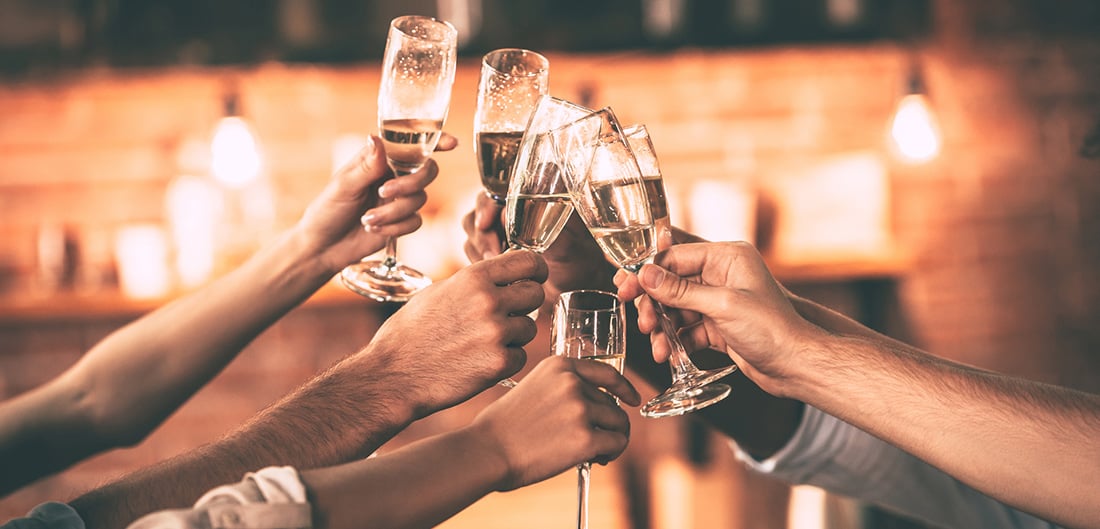 friends having a toast
