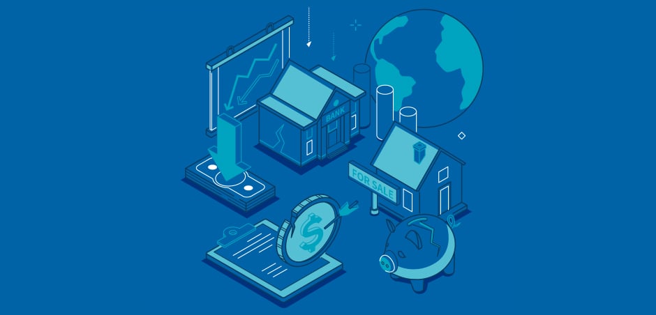 images on a blue background