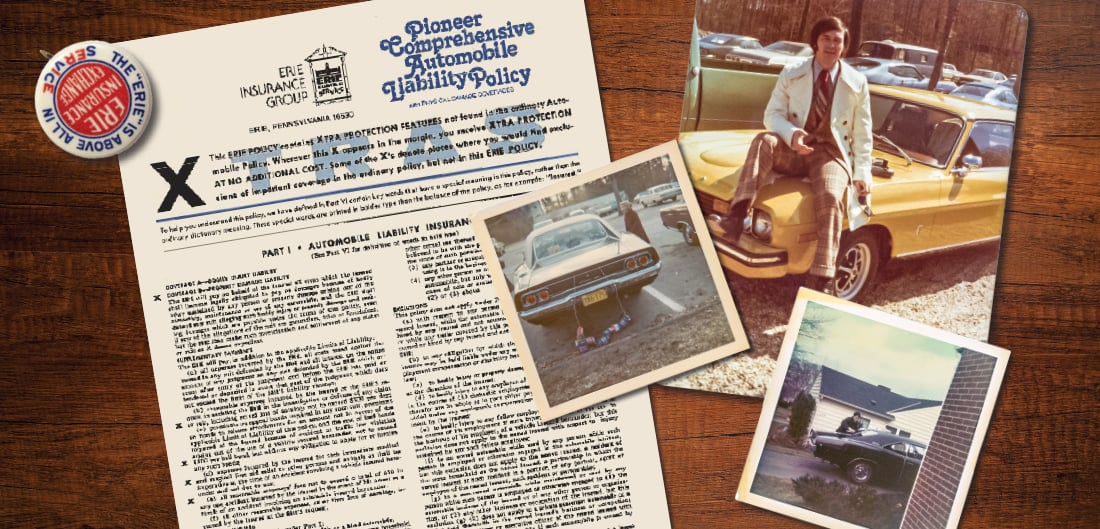 a scrapbook page showing photos