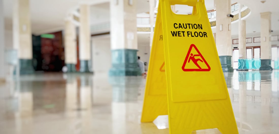 Wet floor sign