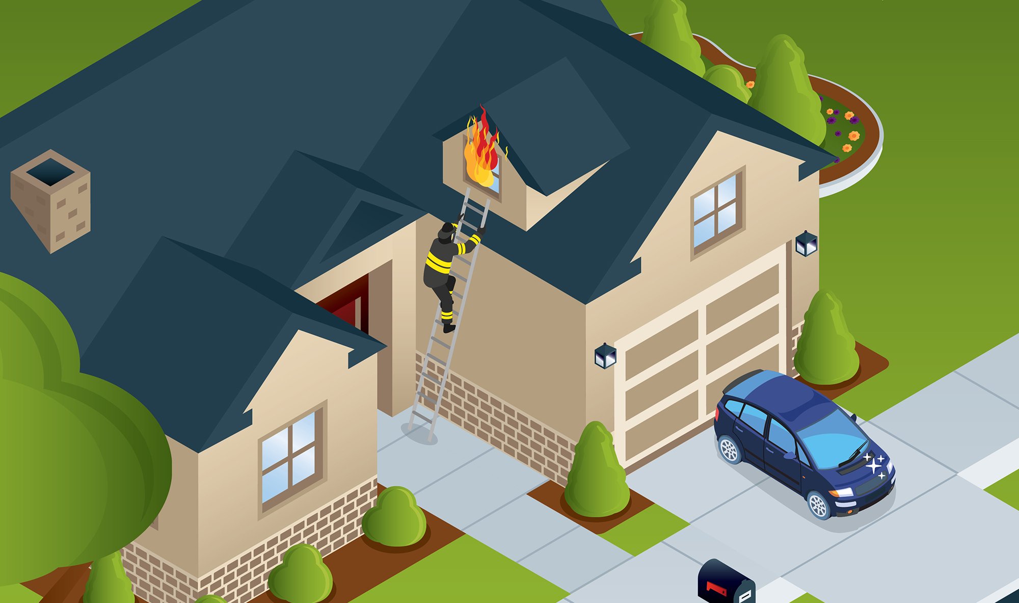 Cartoon home as shown on Fall 2025 Eriesense