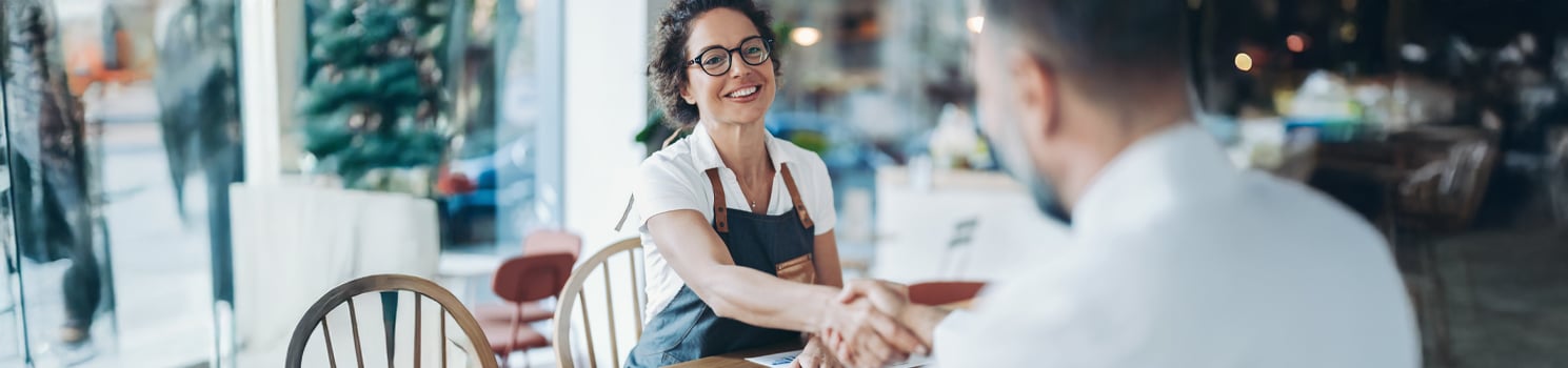 two people shaking hands
