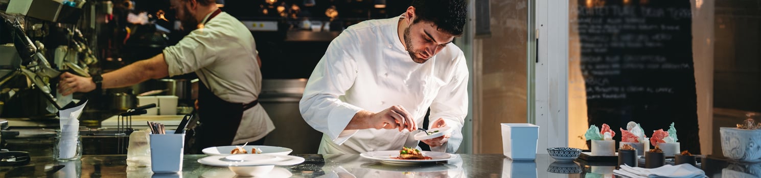 chef in restaurant kitchen