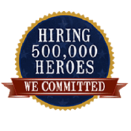 Hiring 500,000 heroes logo