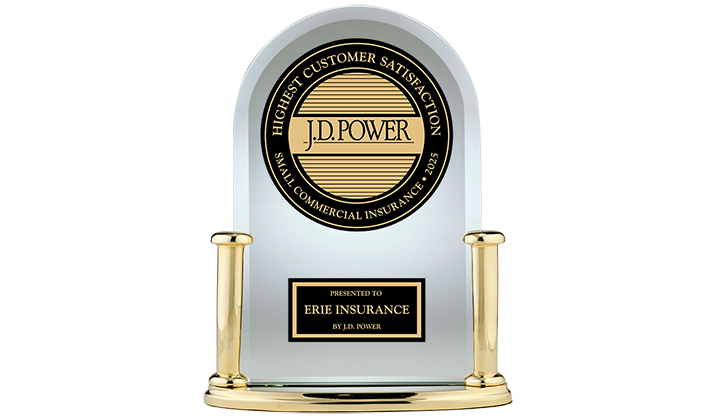 JD Power Small Business Insurance Trophy