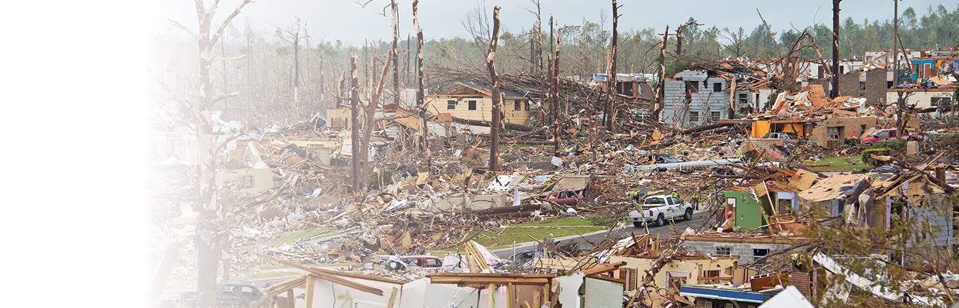 Tornado damage