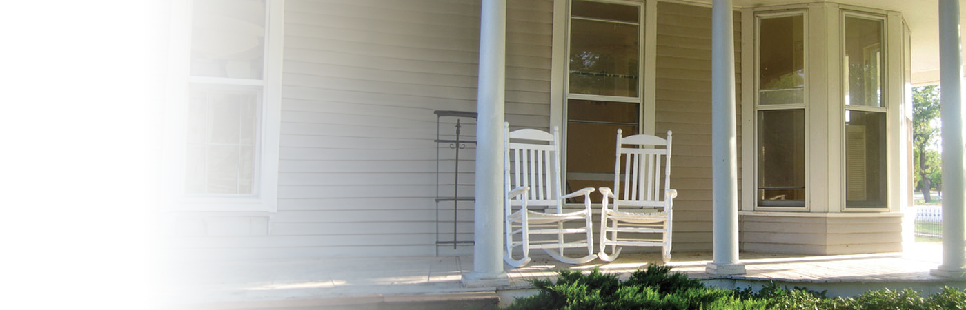 chairs on a porch