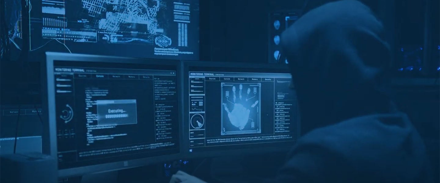 hacker at computer