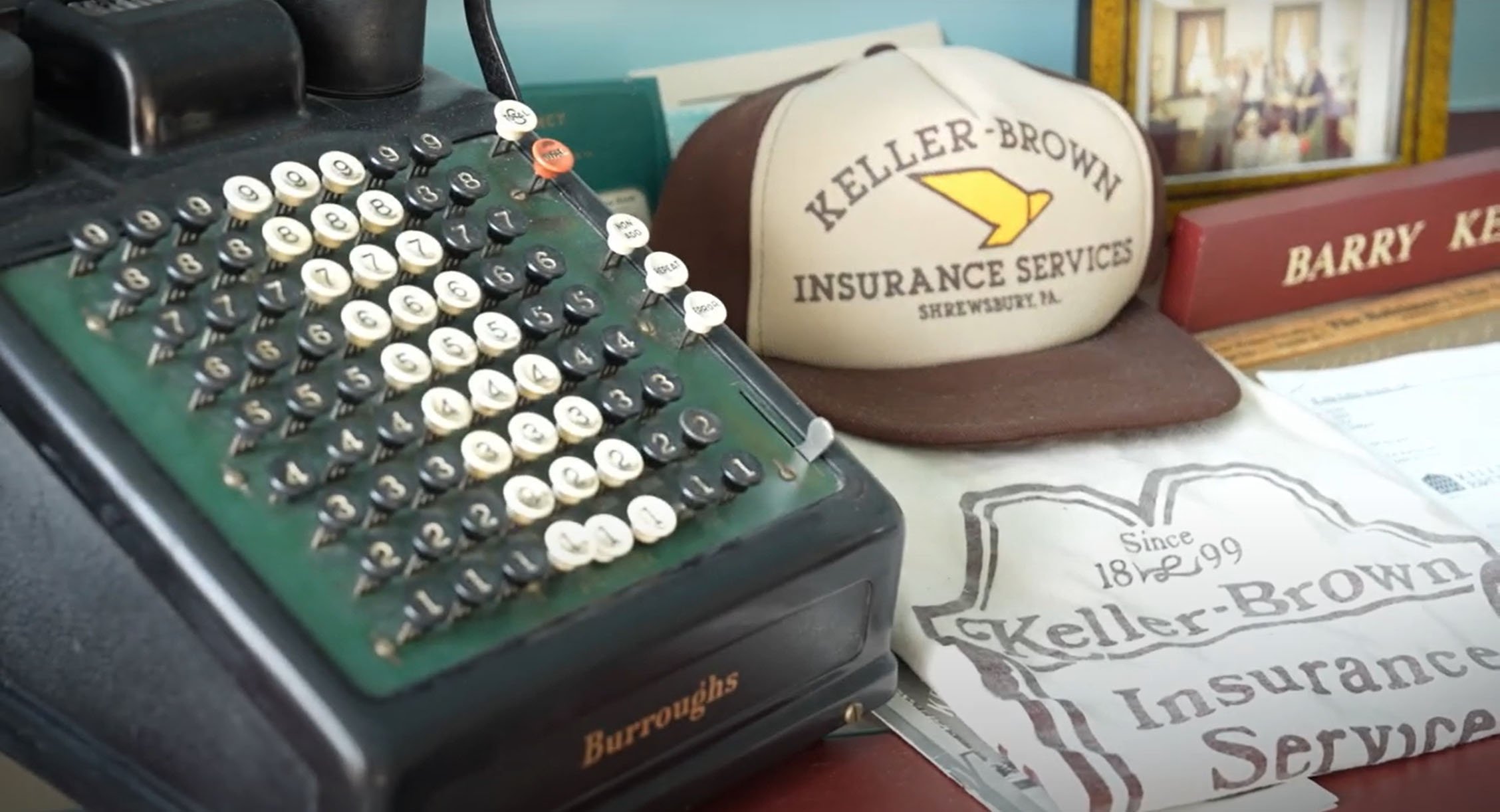 old items on a desk