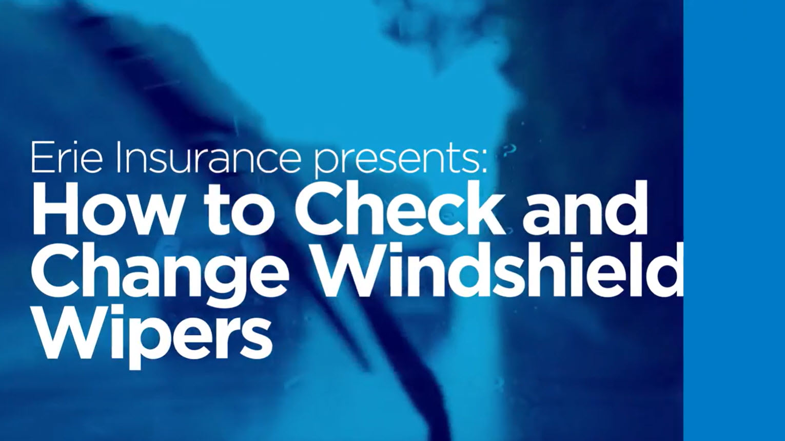 how to check and change windshield wipers