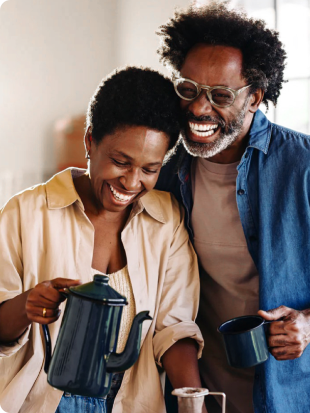 happy insured couple