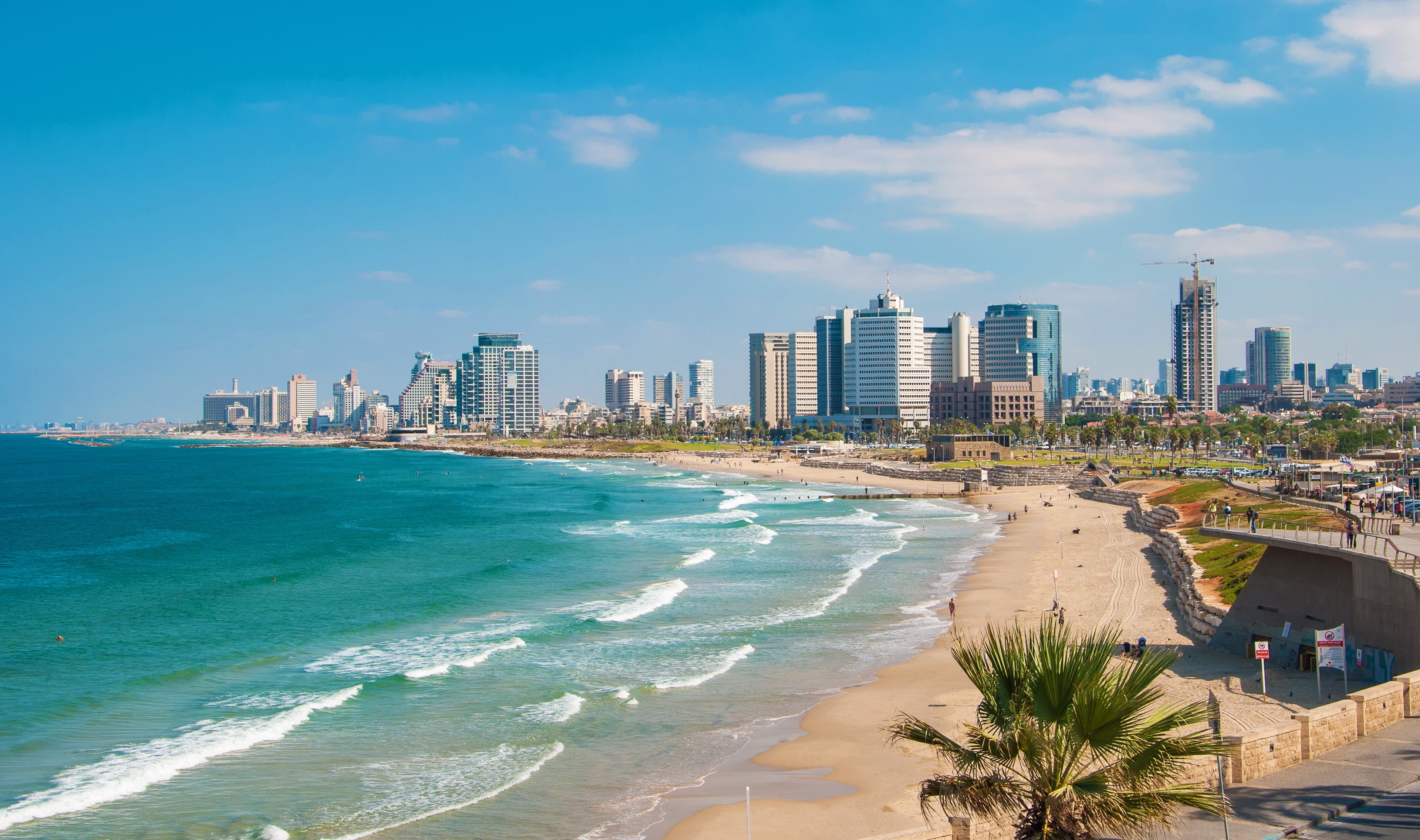 City of Tel Aviv on the Mediterranean coast