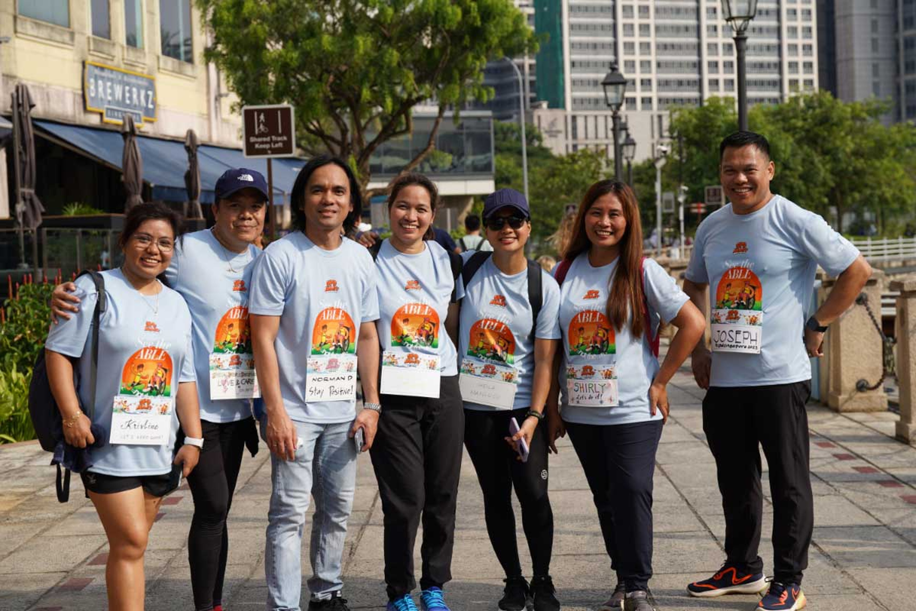 Exyte employees at a Walk and Run fundraiser event