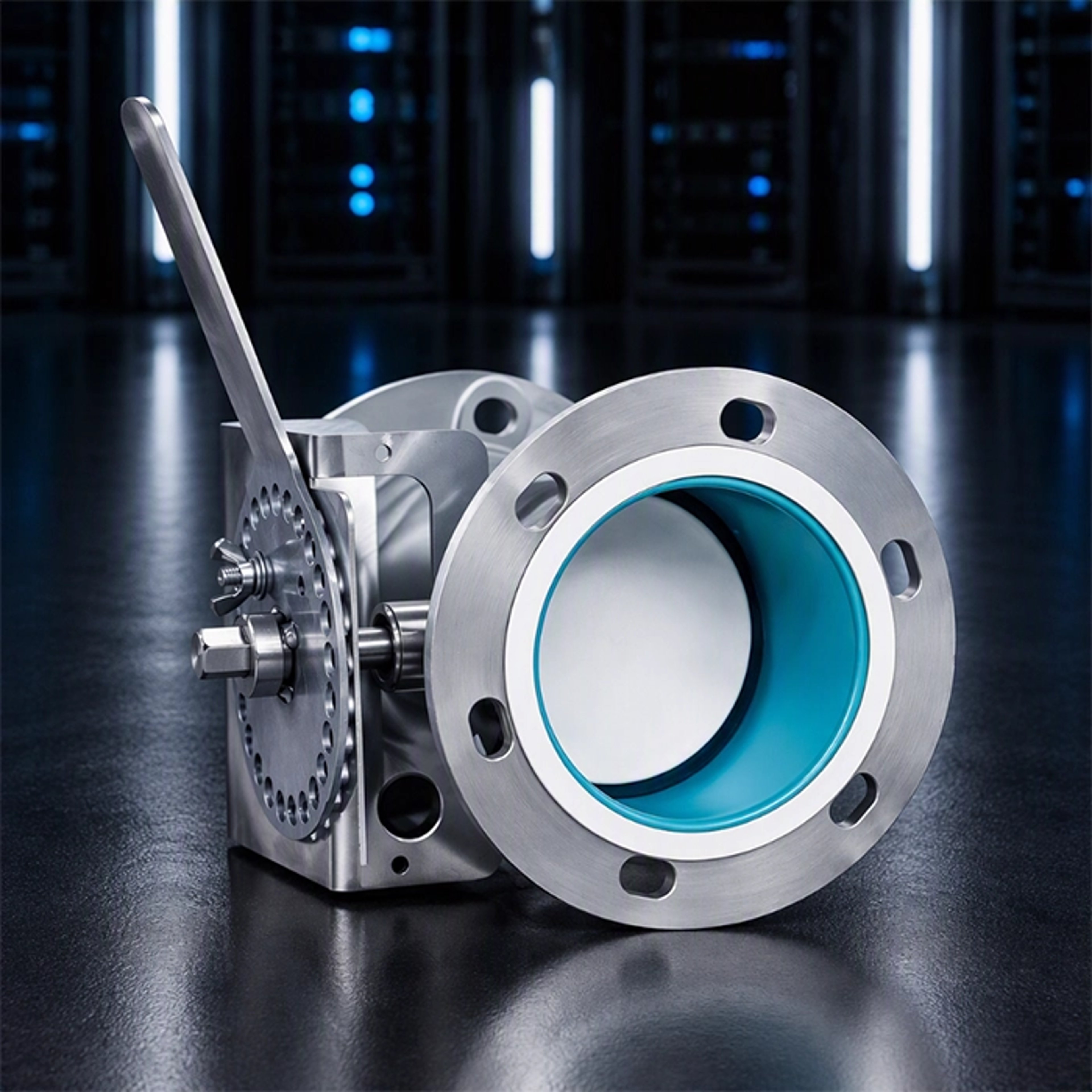 Exentec blastgate component for corrosive exhaust system