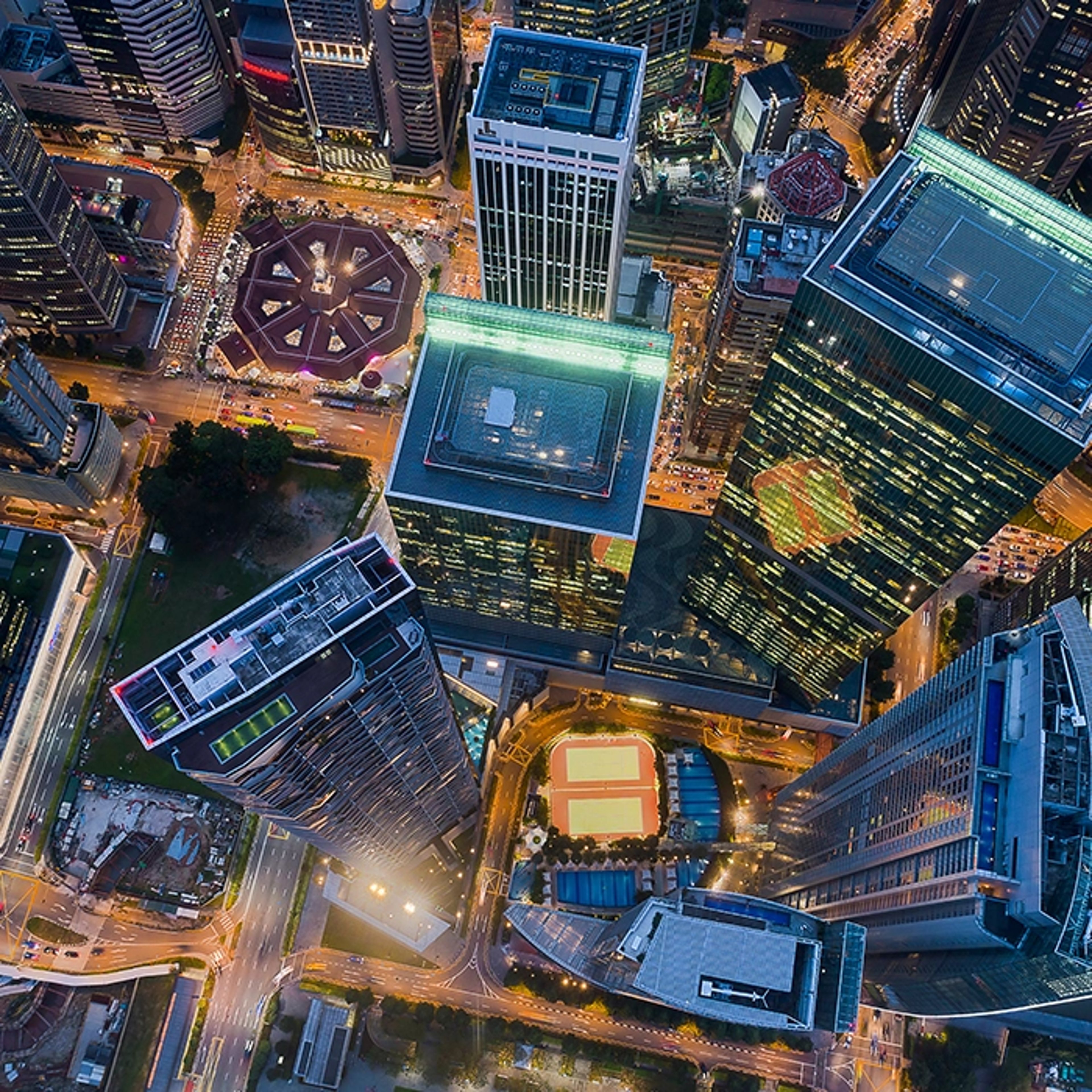 Singapore financial district
