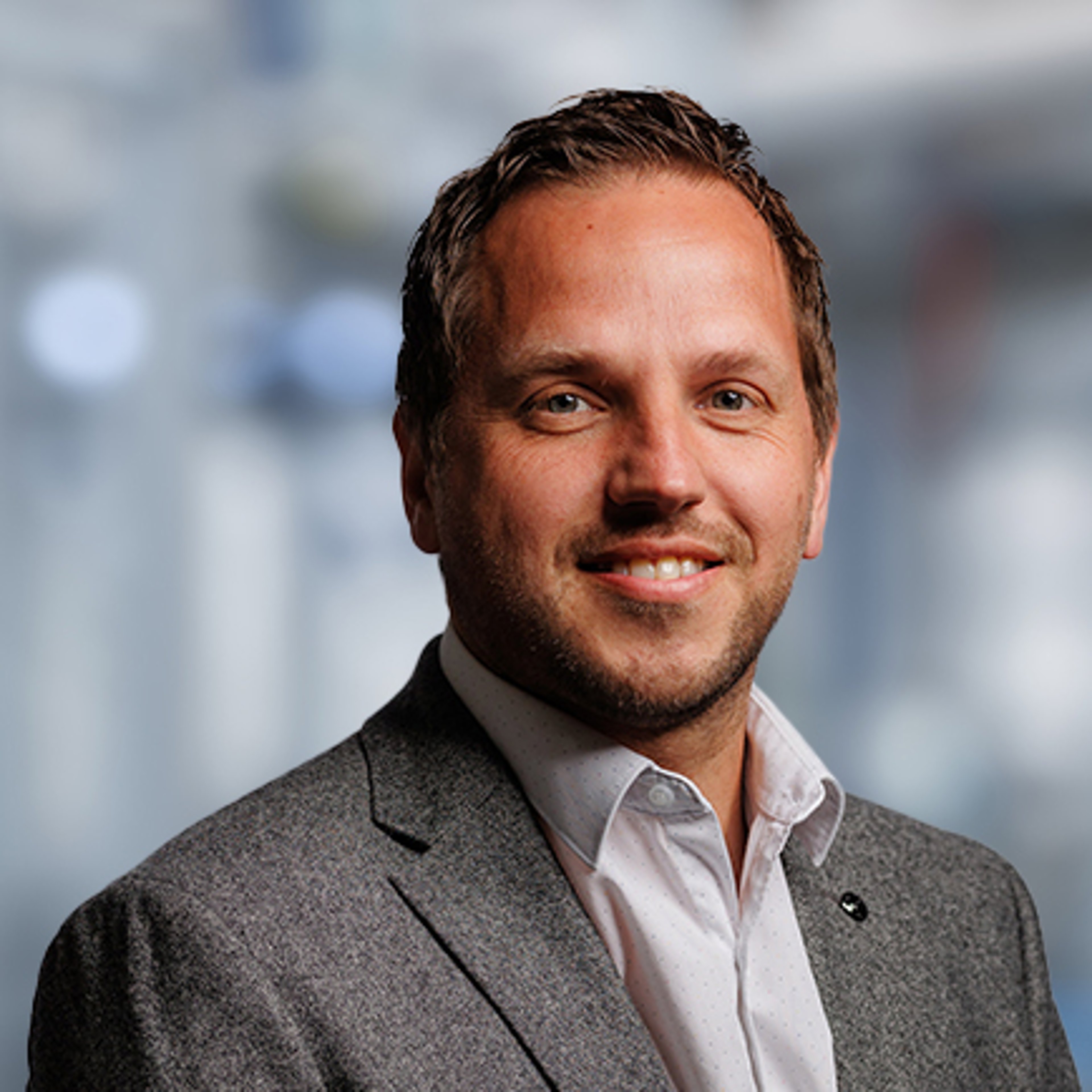 John Prydderch blurred manufacturing background