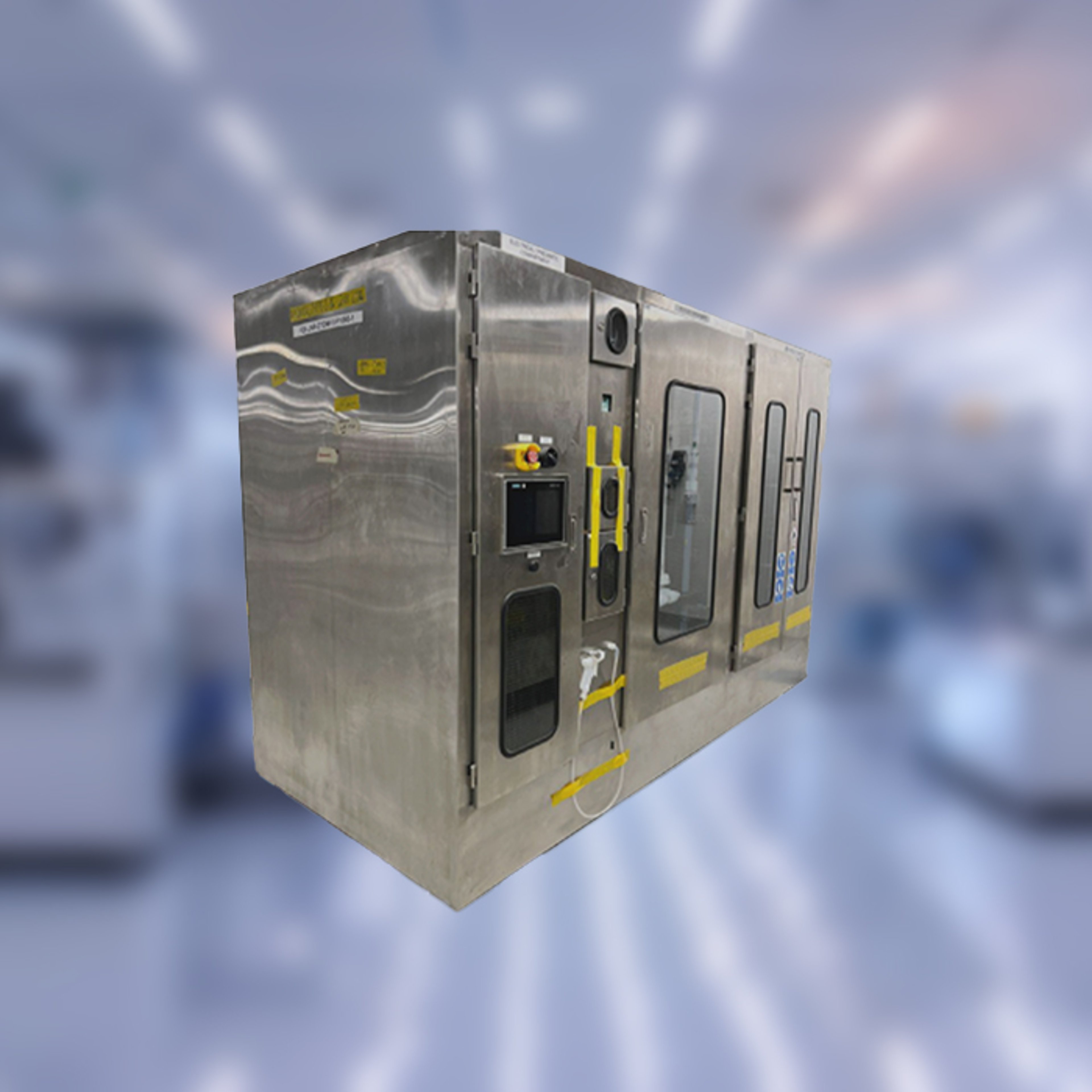 Wet process support equipment in a blurred cleanroom