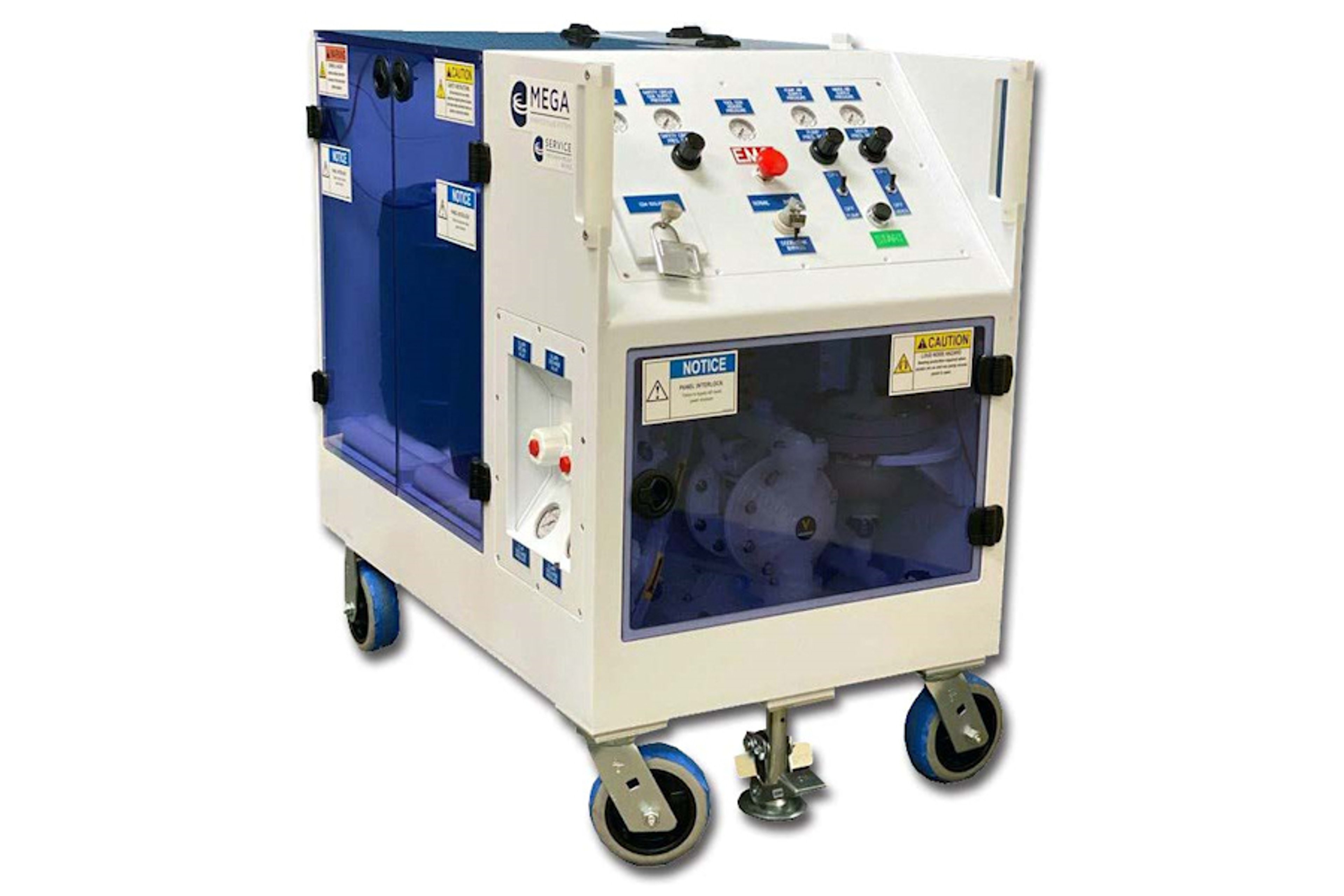 manually controlled slurry dispense cart