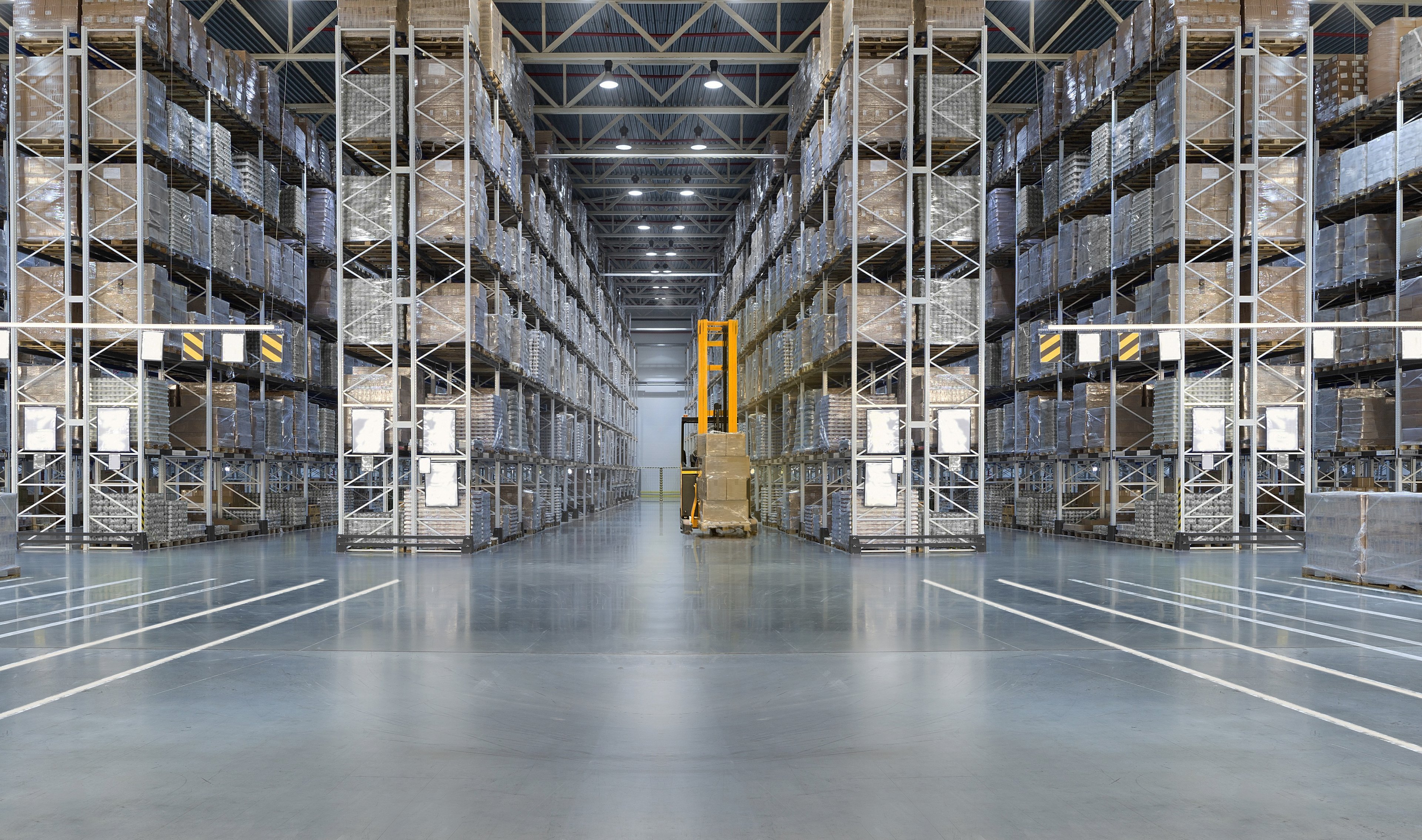 a large warehouse