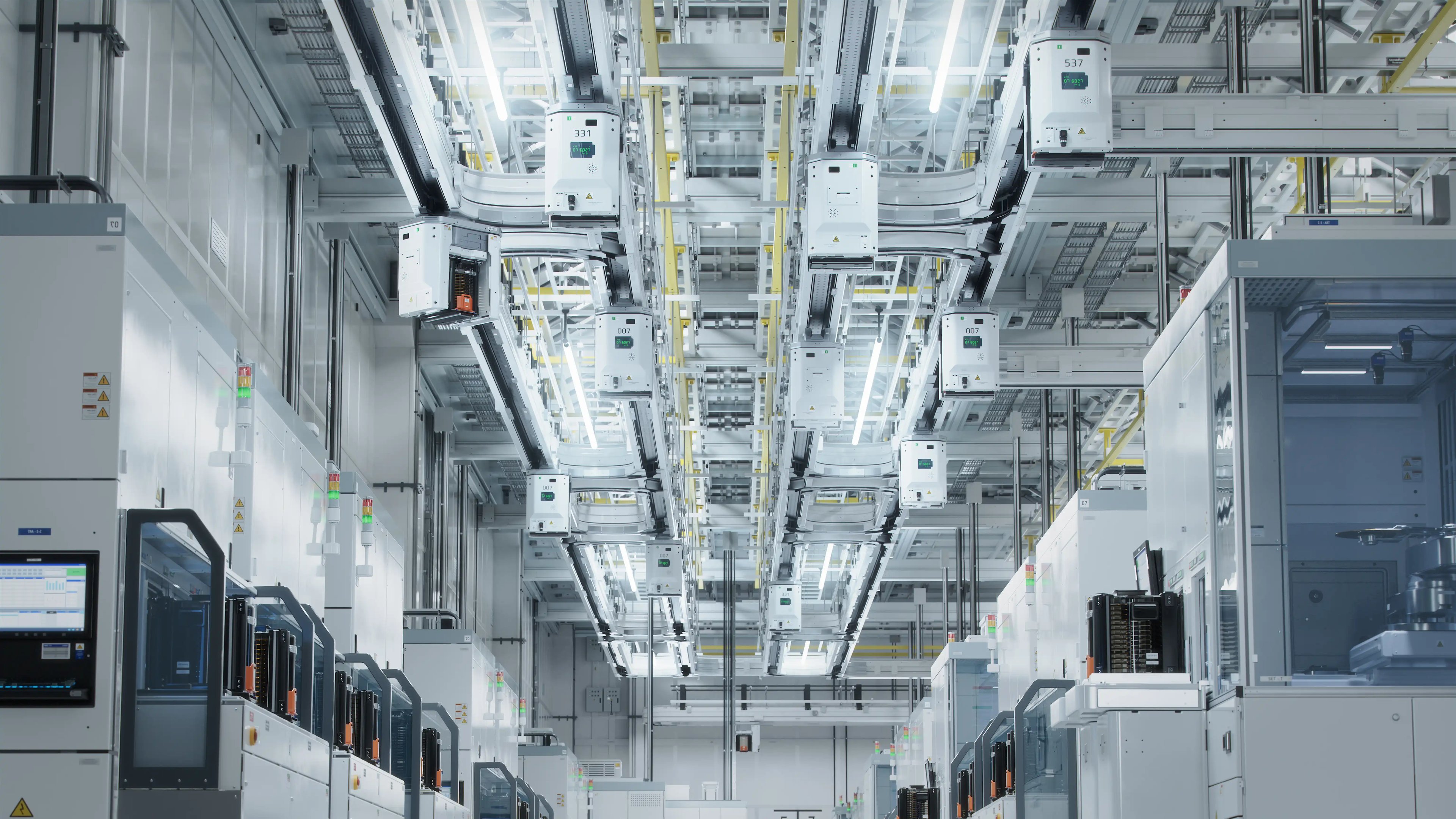 Aerial view of a high-tech semiconductor facility in Asia, built by Exyte Asia-Pacific, a project reference of Exyte's many references of projects.