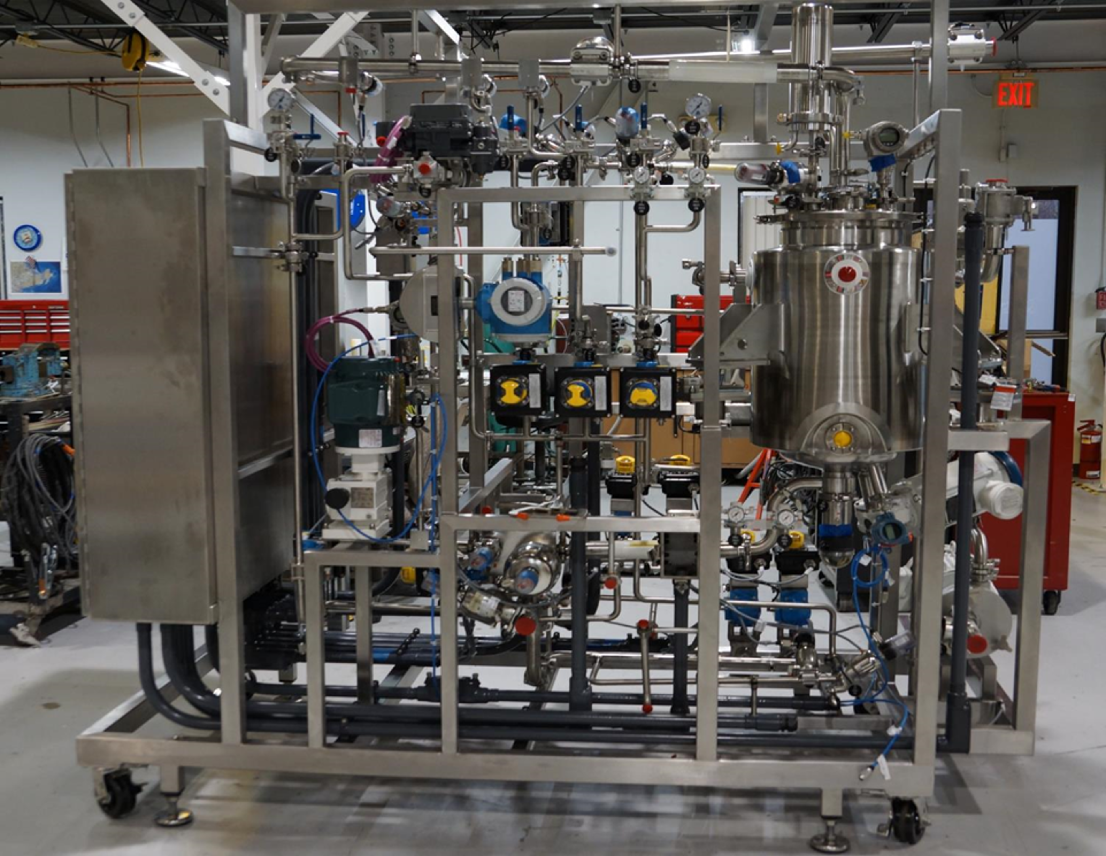 A cleavage and deprotection skid of Exyte subsidiary CPS Process Solutions