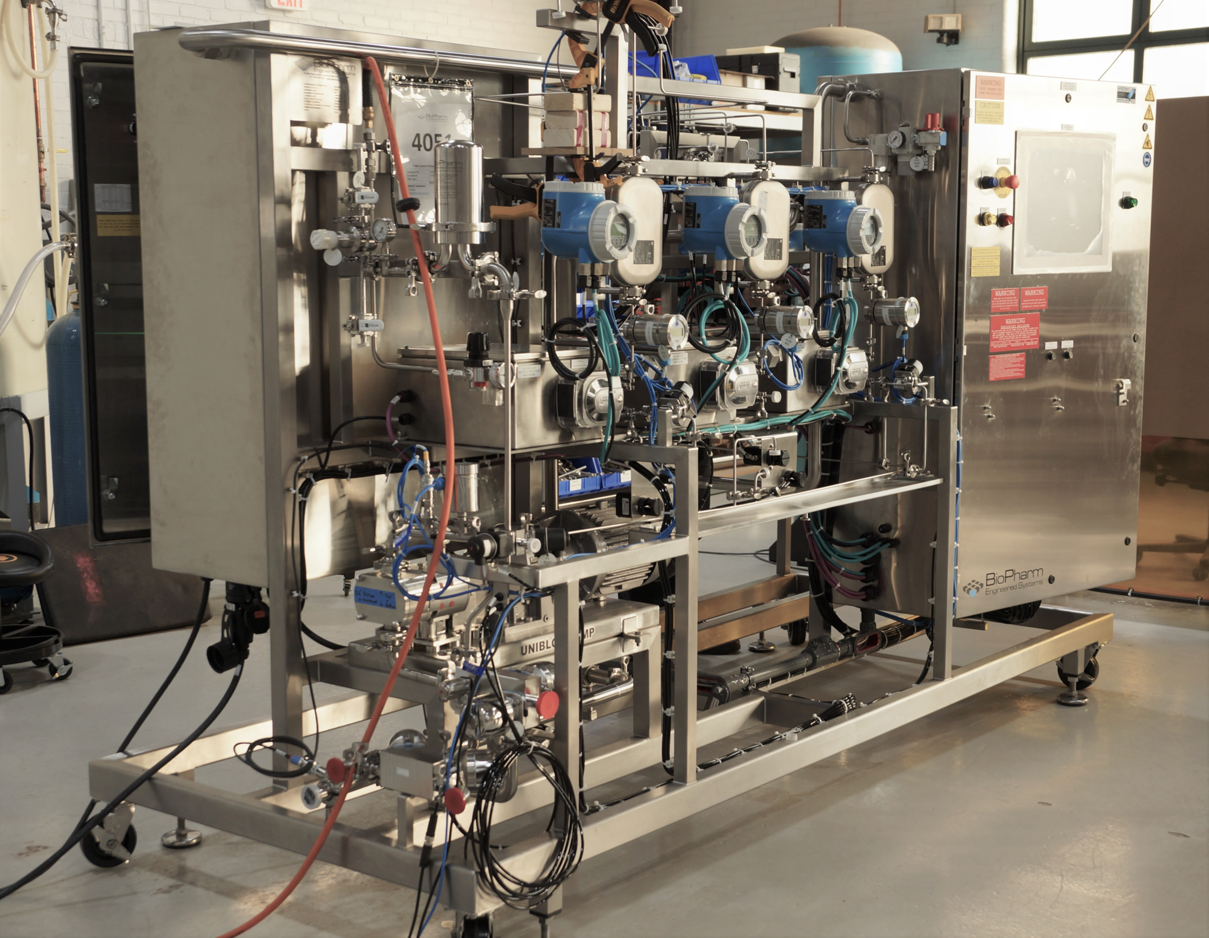 A process design skid by Exyte subsidiary BioPharm Engineered Systems