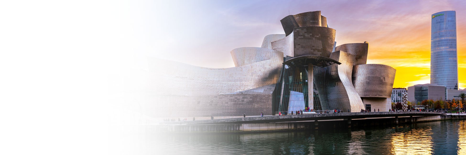 Guggenheim Museum Spain at Sunset