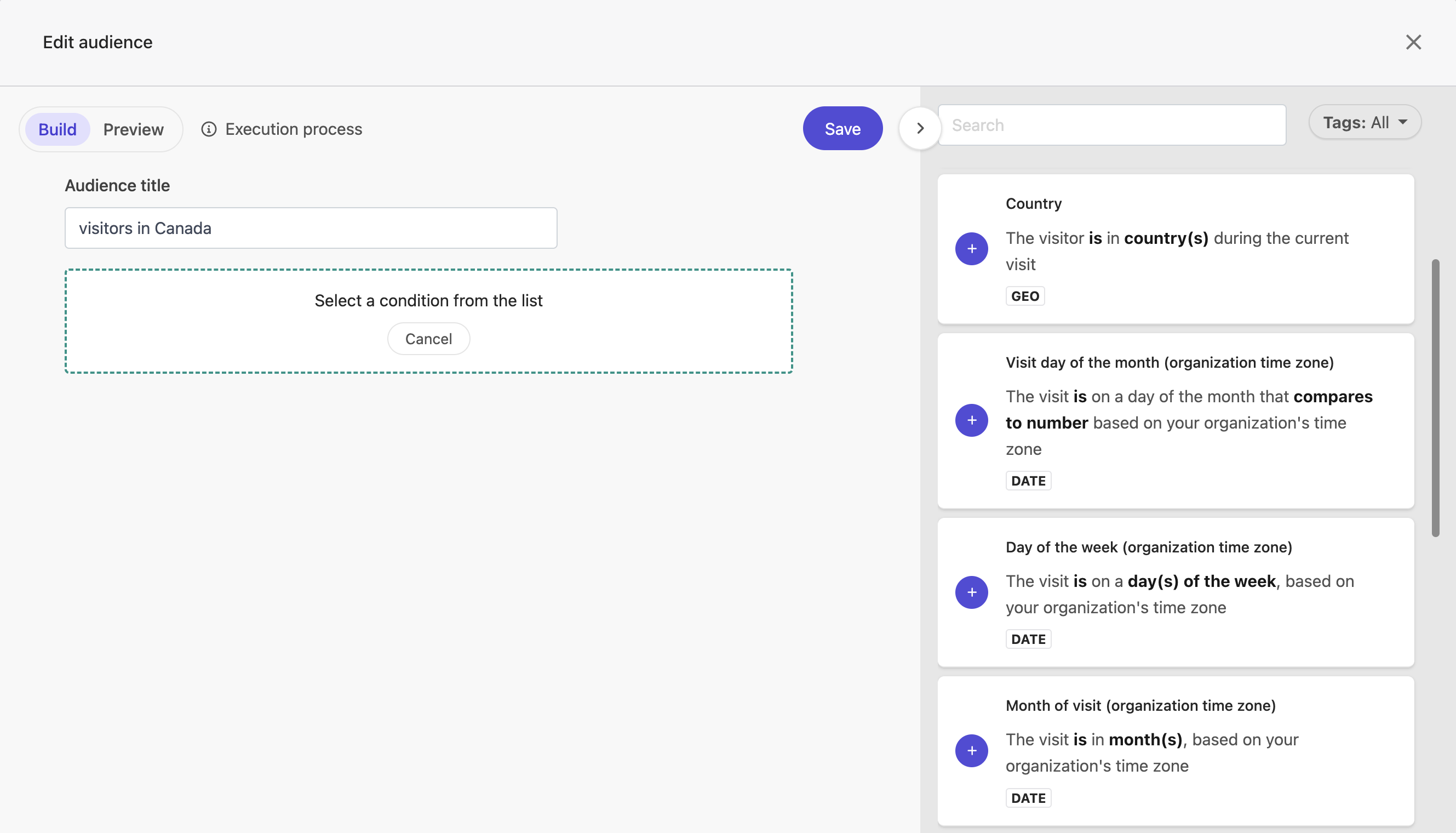 Sitecore XM Cloud page variant audience builder