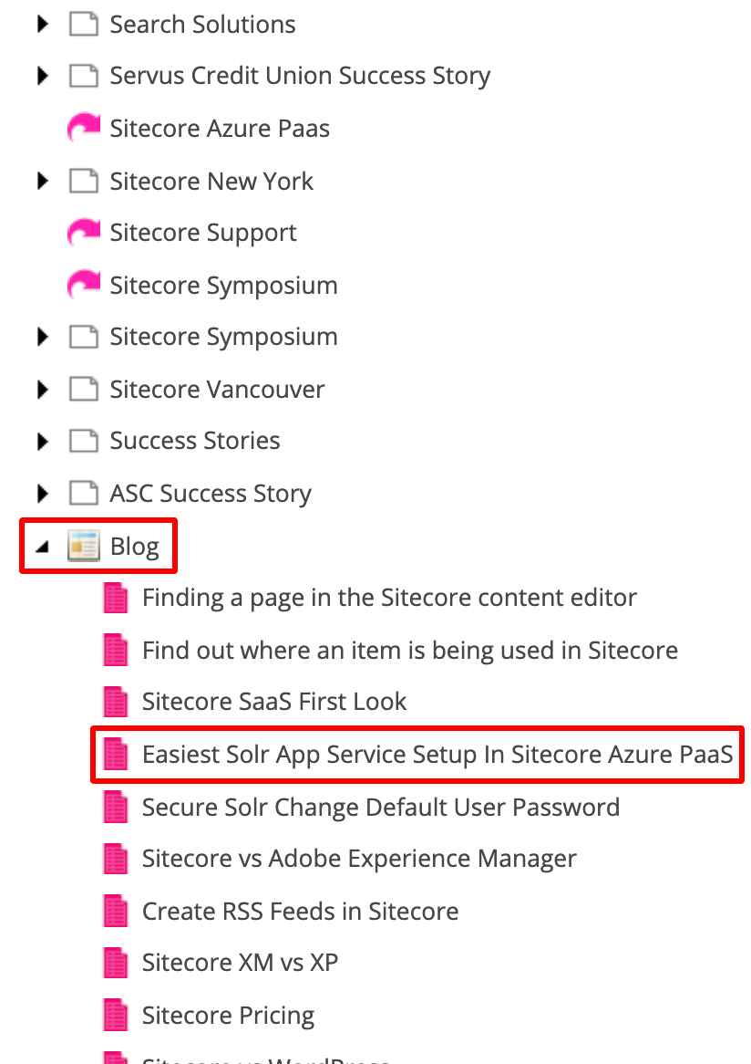Screenshot of a page URL