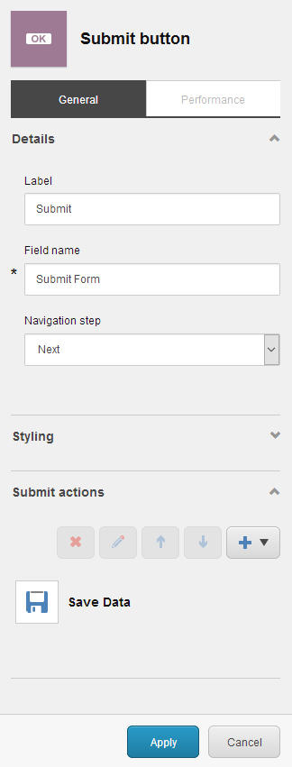 Form Submit Action Save Data