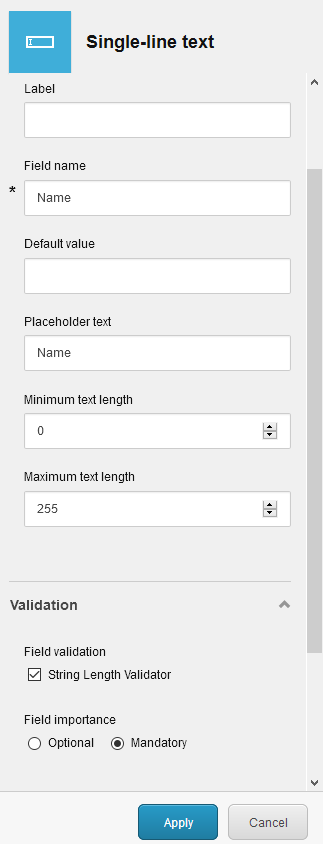 Front End Length Validation