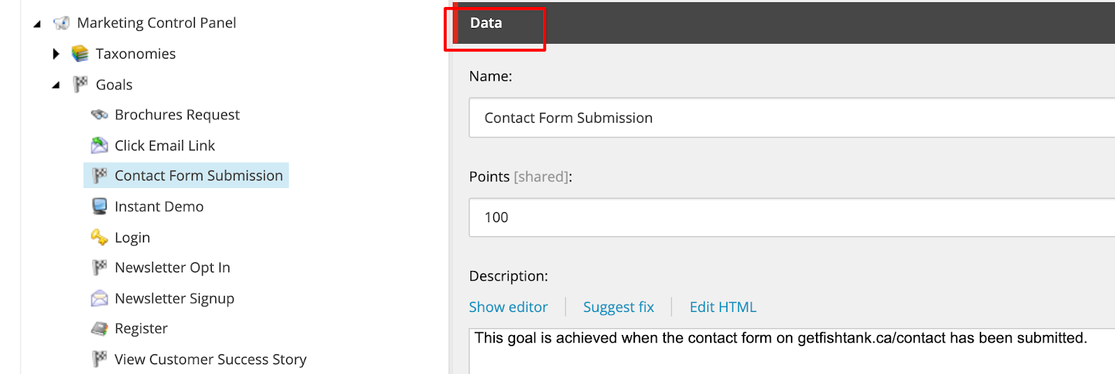 isliveevent checkbox location