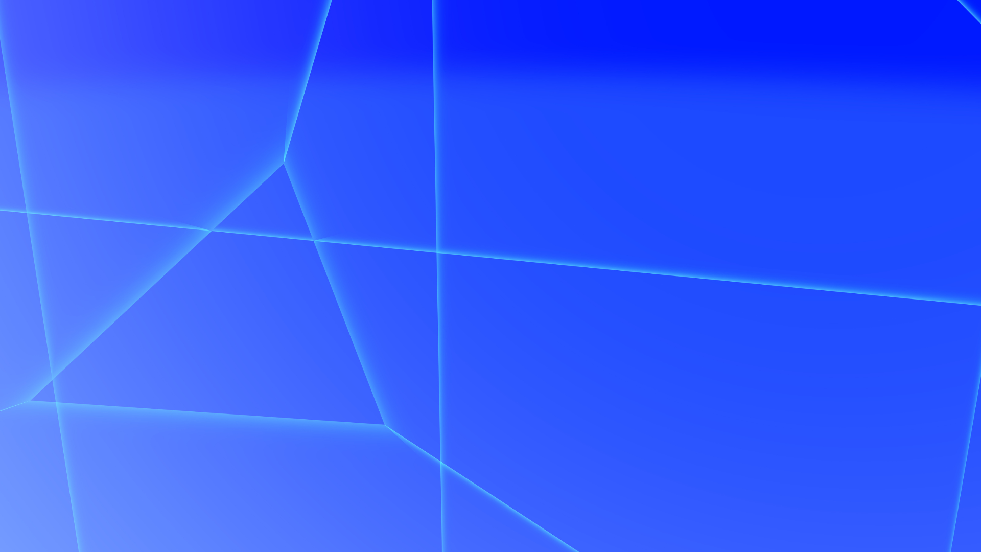 Blue background with a triangle shape