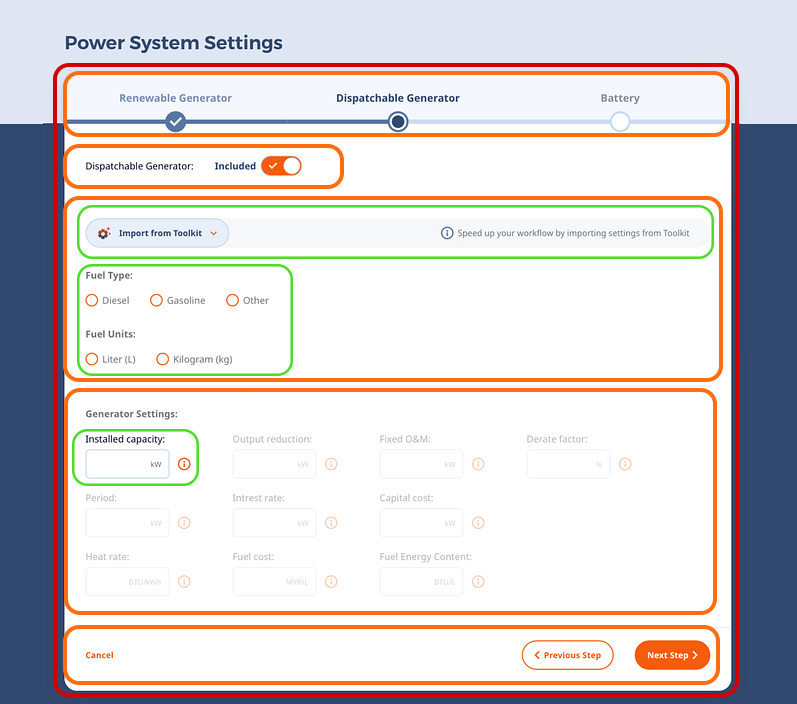 Example form layout showing a title with text content and an icon illustration.